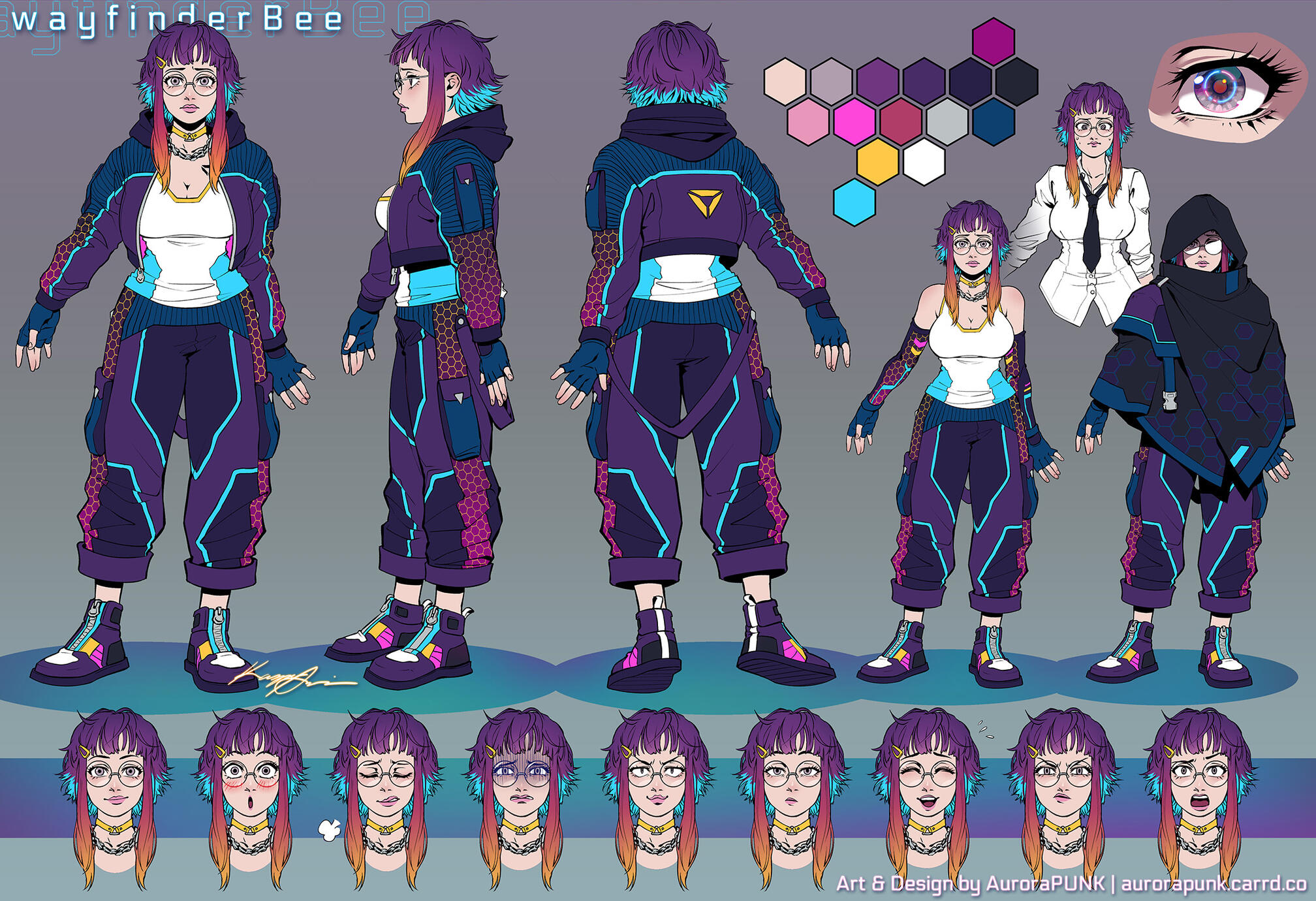 Vtuber Character Sheet for wayfinderBee Vtuber Character Sheet for wayfinderBee