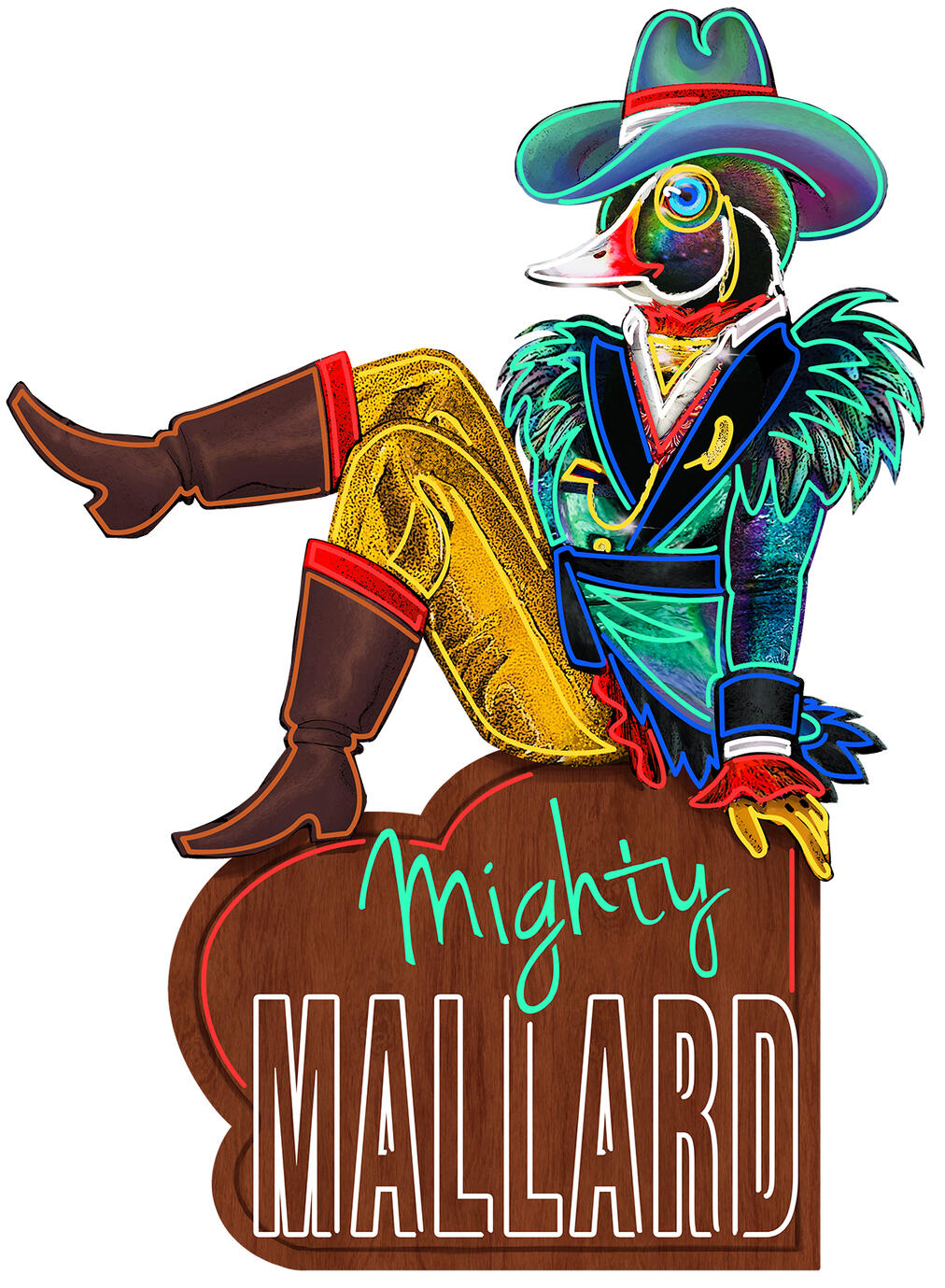 Hero Sign Design for Mallard in "The Masked Singer" Season 6