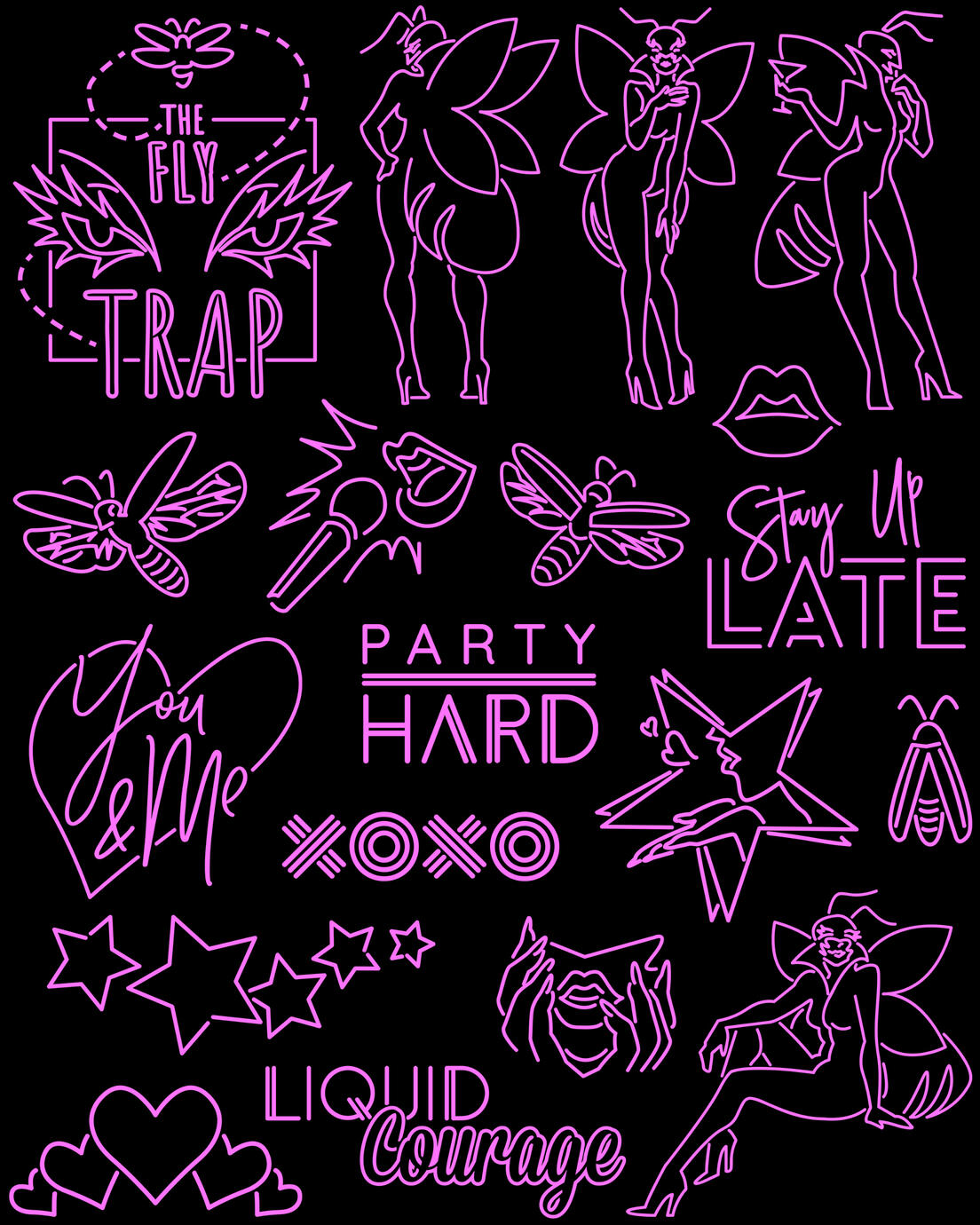 Neon Design Assets for "The Masked Singer" Season 7
